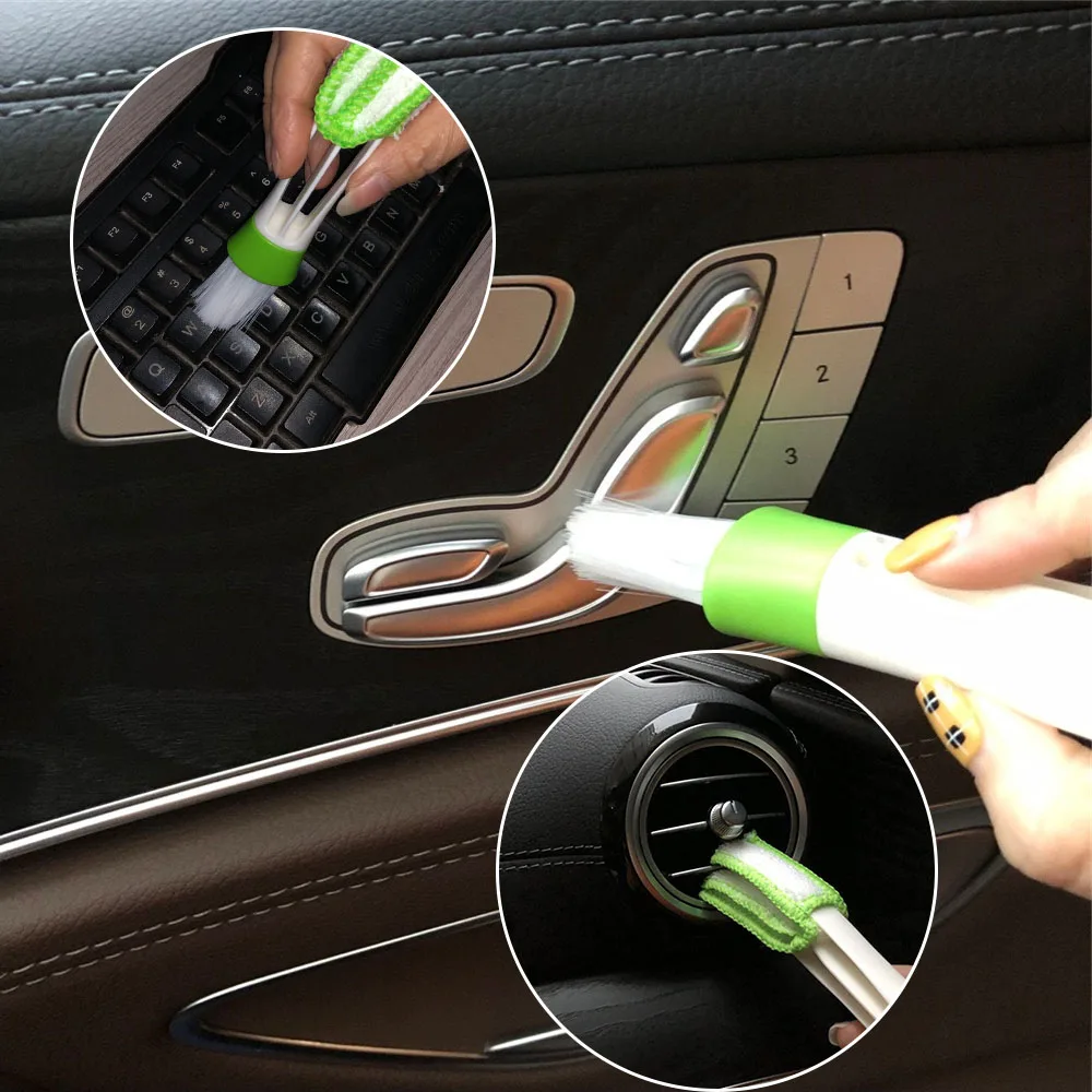 Car Cleaning Brush Accessories For Renault Koleos Fluenec Kangoo Latitude Sandero Kadjar Captur Talisman Megane RS Laguna Scenic