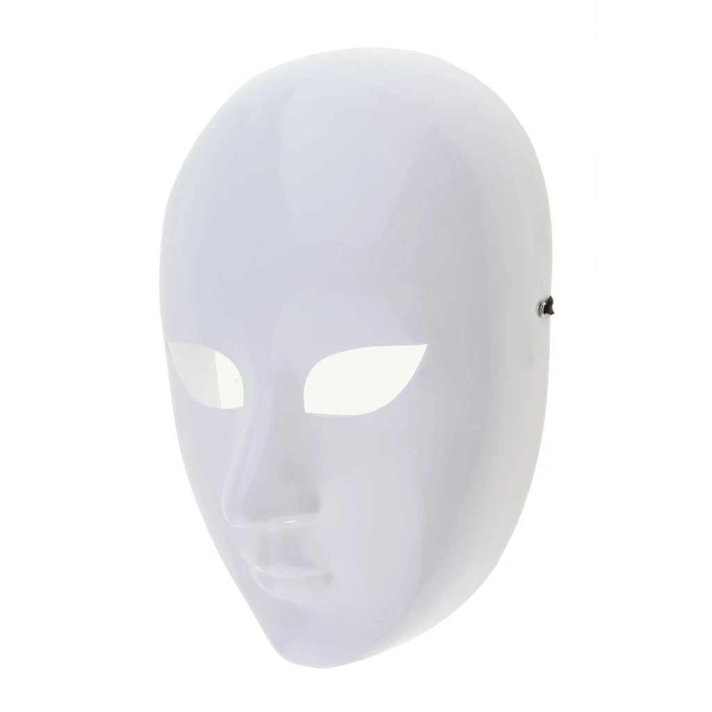 Máscaras de fantasia para decoração de festa Acessórios DIY Máscara sem pintura Máscara facial branca em branco Masquerade