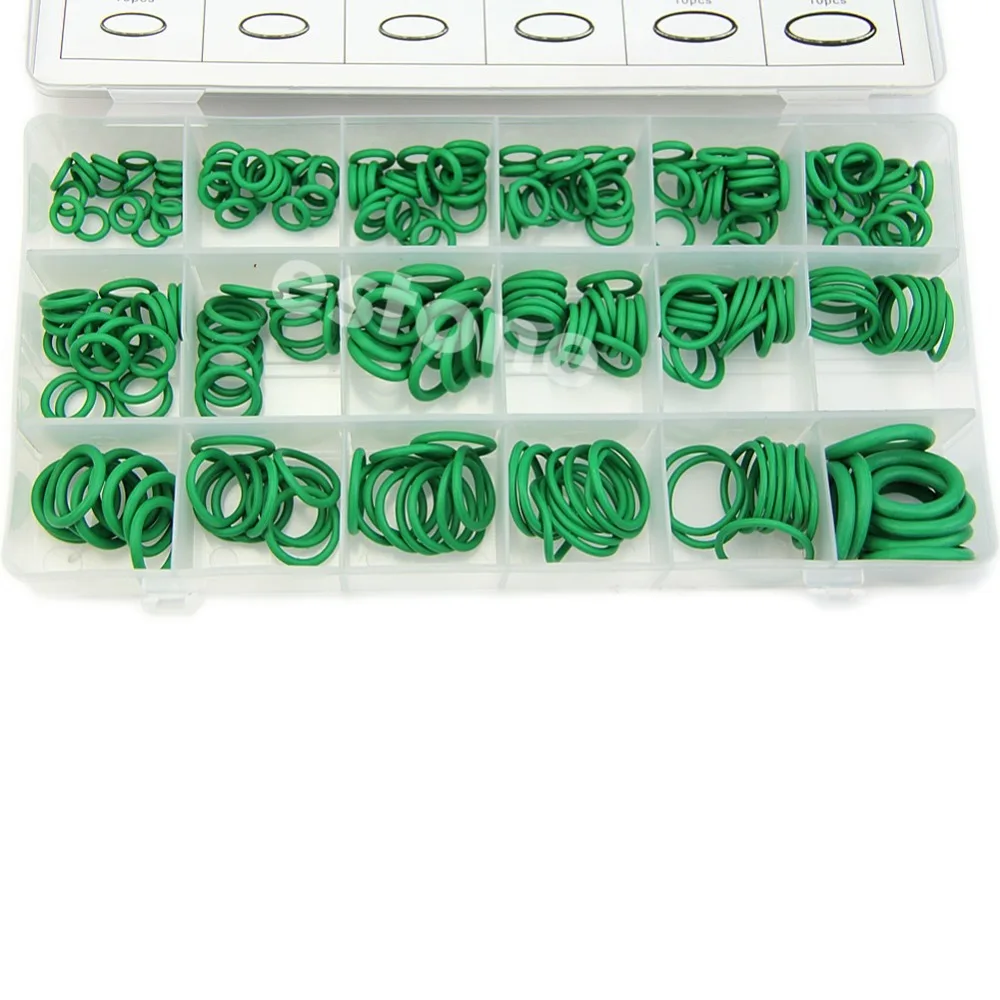 Green 270Pcs 18 Sizes O-ring Kit Metric O ring Seals Nitrile Rubber