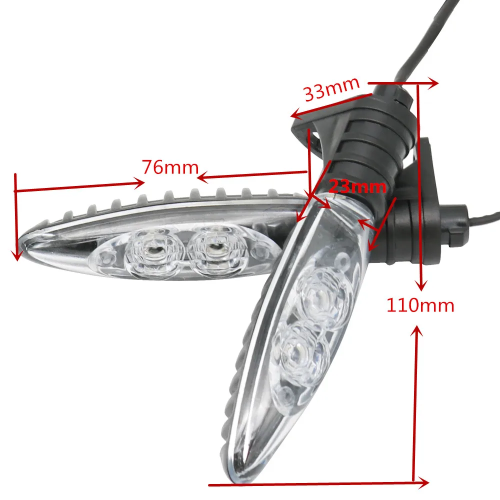 2pcs indicatori di direzione a LED per BMW F650GS R1200R S1000RR F800GS/R K1300S G310R/GS F800ST