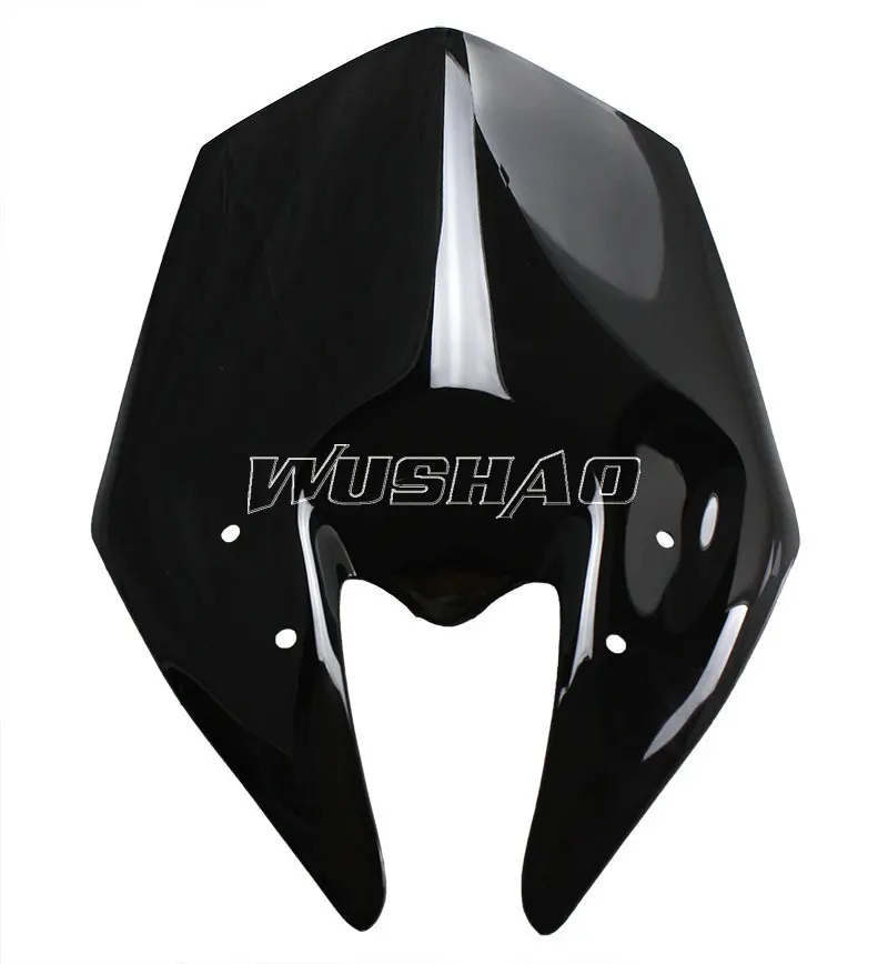 Motorcycle Double Bubble Windshield WindScreen For 2013 - 2016 Kawasaki Z800 Z 800 2014 2015 13 14 15 16 Black  Iridium