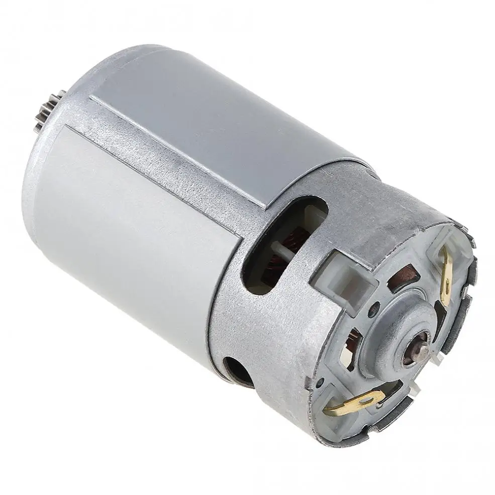 RS550 21V 400 - 19500 RPM DC Motor with Two-speed 12 Teeth and High Torque Gear Box for Electric Drill / Screwdriver