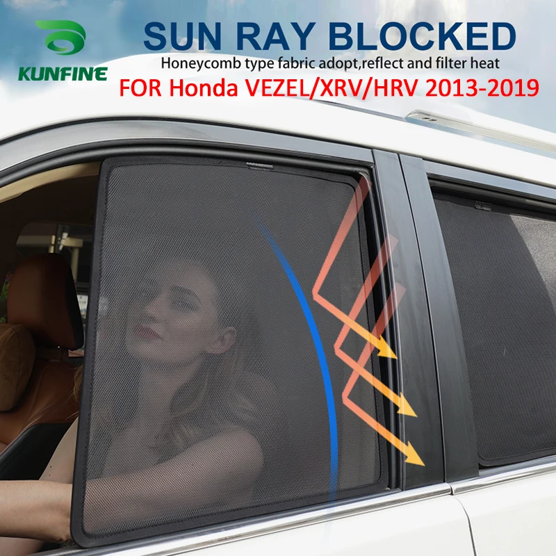 

4PCS/Set Or 2PCS/Set Magnetic Car Side Window SunShades Mesh Shade Blind For Honda VEZEL/XRV/HRV 2013-2019