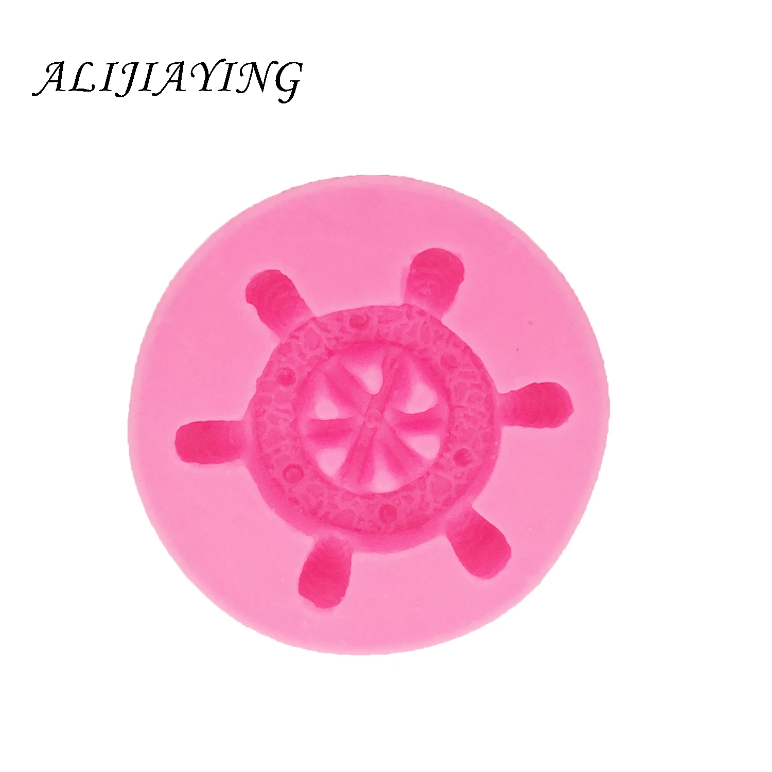 Rudder Wheel Ship Shape Silicone Mold Fondant  Baking Chocolate Mould Cake Decorating Tools accessories for kitchen D1331