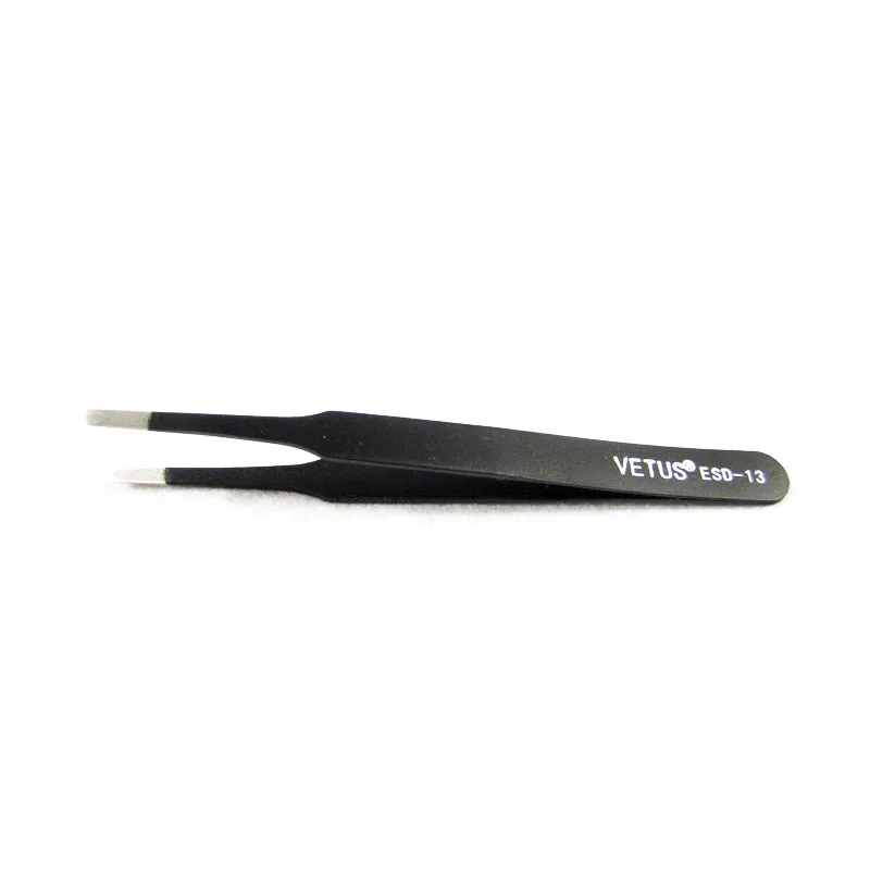 Pinzas antiestáticas de acero inoxidable VETUS BGA Precision ESD herramientas manuales de soldadura de retrabajo SMD