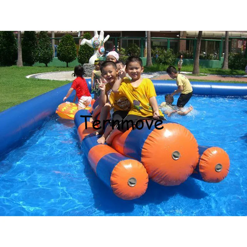 inflatable seesaw toys for swimming pool pvc air water totter single line double lines seesaw rocker