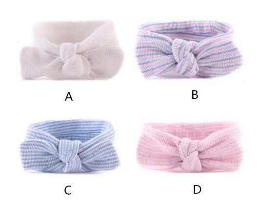 

2016 New Kids Hair Accessories Headband Bow Cotton Hair Band Elastic Rabbit Ears Knot Bandana Girls Headbands Bandeau bebe