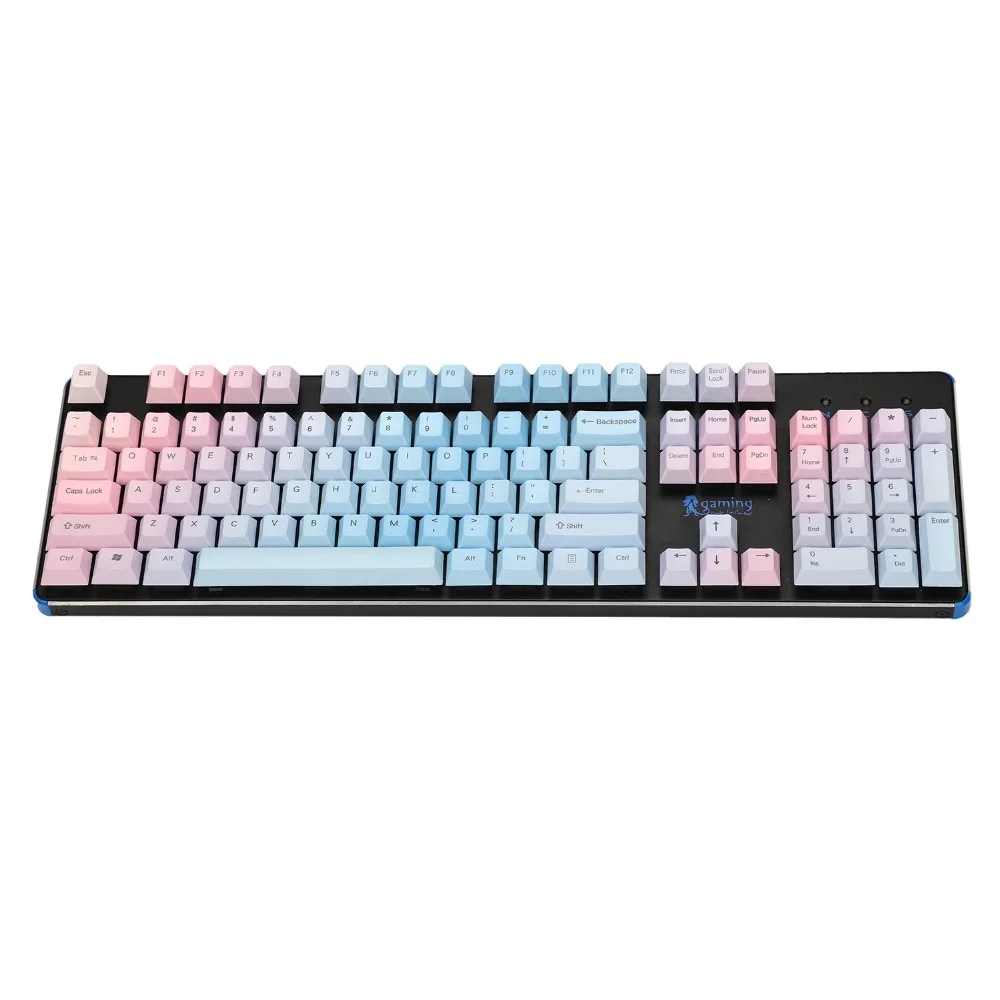 

YMDK Sunset Gradient OEM Profile Cherry Profile 108 87 Key Dyed Thick PBT Keycap For MX Mechanical Keyboard Free shipping