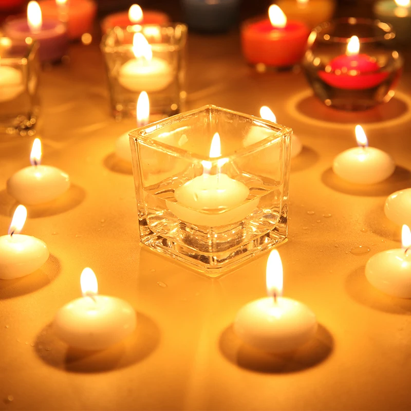 NEW! 10pcs/box Colors Floating Wedding Candles Round Shape Floating Candle Home Party Decoration Drop Shipping Dia 3.5cm image 4