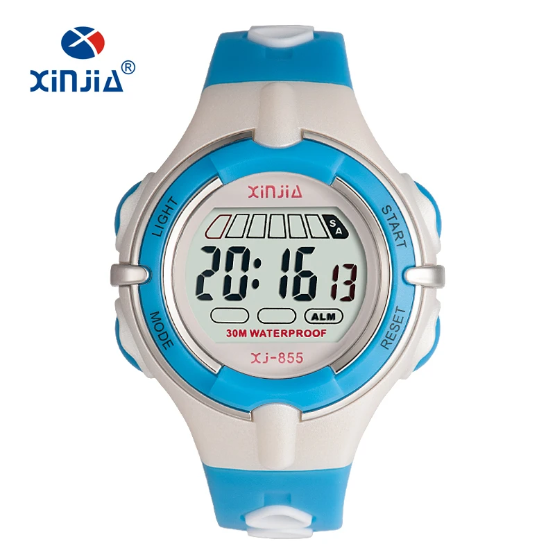 Digital Jelly Fashion Watches For 3bar Water Resistant Sport Swimming Diving Women  Boy and Girl Wristwatch Dual Color