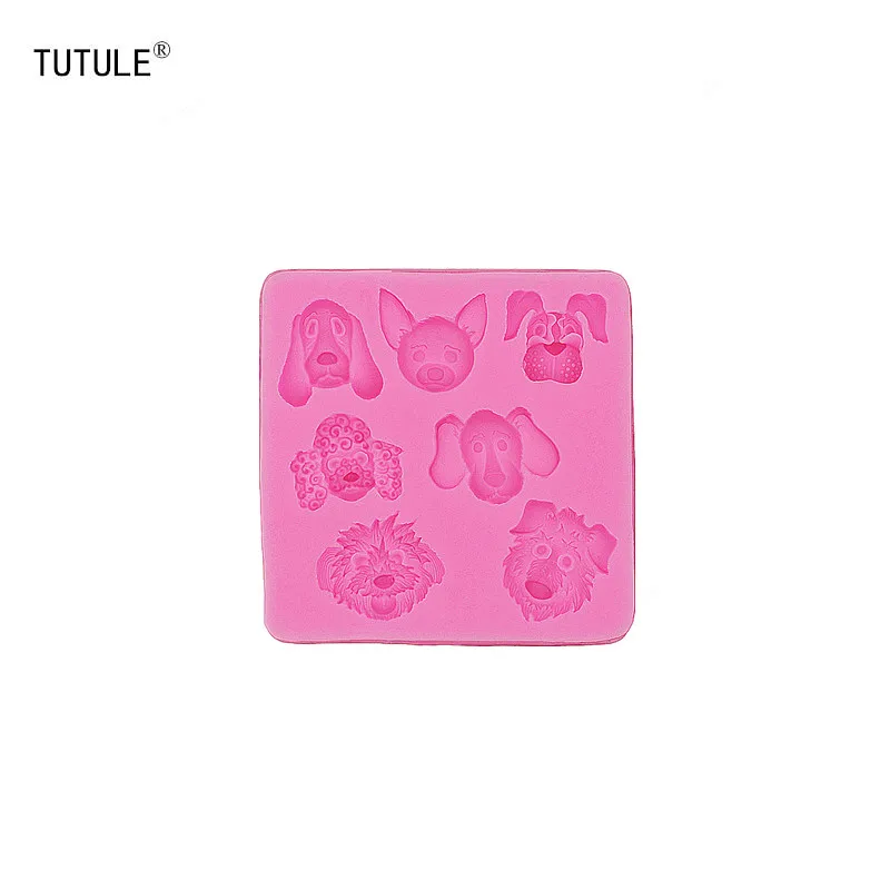 Gadgets - Dog Head Silicone Rubber Flexible Food Safe Mould- clay resin ceramics candy fondant candy chocolate soap Mould