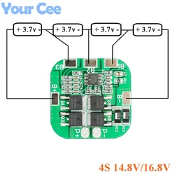 2 sztuk/1 sztuk 4S 14.8V 16.8V 10A tablica zabezpieczająca litowo-jonowy akumulator litowy 18650 ładowarka PCB BMS PCM moduł płytki ładującej