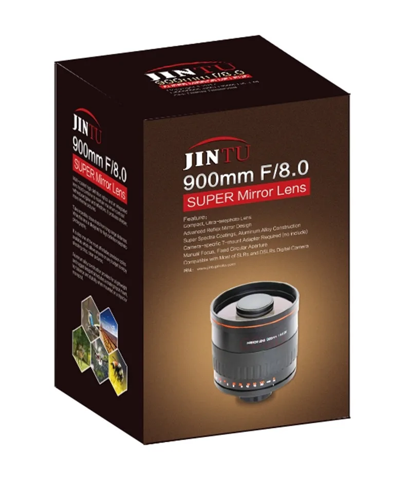 JINTU 900มม.F/8.0 Professional Telephoto Manual เลนส์กล้องถ่ายรูปสำหรับ NIKON D3500 D3200 D3400 D7500 D7100 D7200 D5500 d90กล้อง