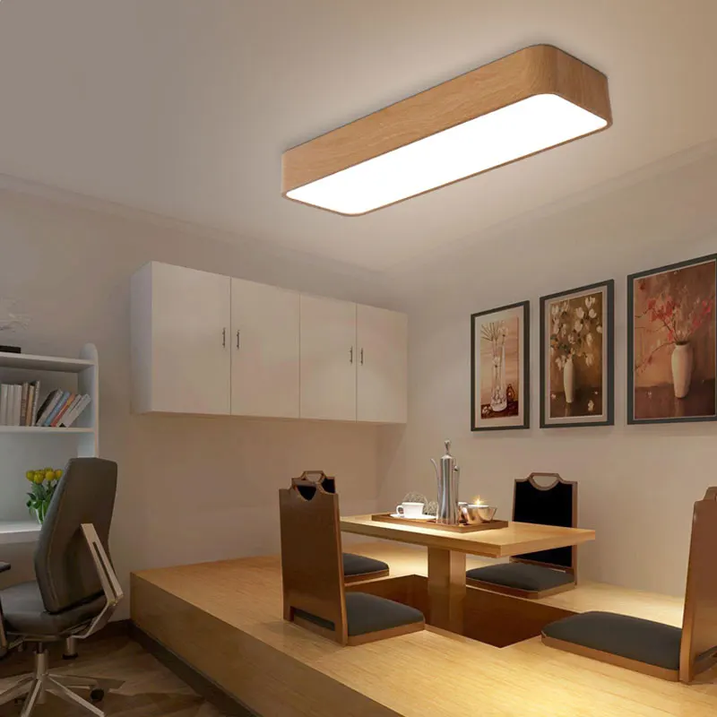 Modern LED Ceiling Lights Black White Square Office Light With ceiling lamp aisle bedroom home lighting light fixtures