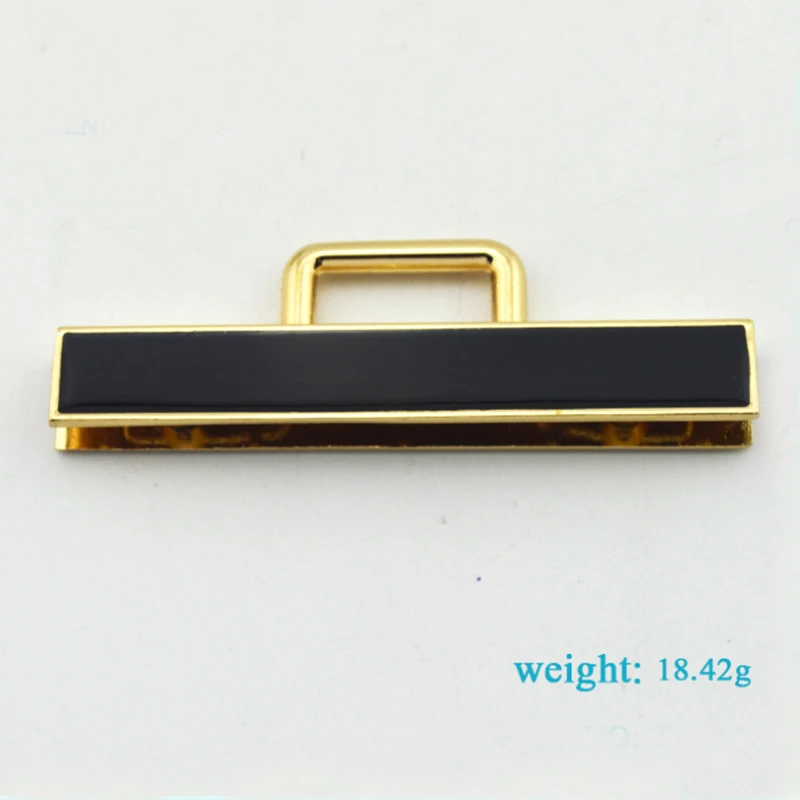 10pcs Black Epoxy Metal Bag Side Anchor  Hanger carbiner Clamps Oval Ring Bag Side Anchor gold finish 78 x 12mm