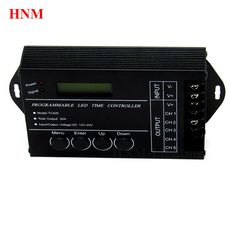 Hot Programmable Time LED Controller TC420 Aquarium Lighting Timer Programmable LED Dimmer Timer with USB Cable CD-ROM