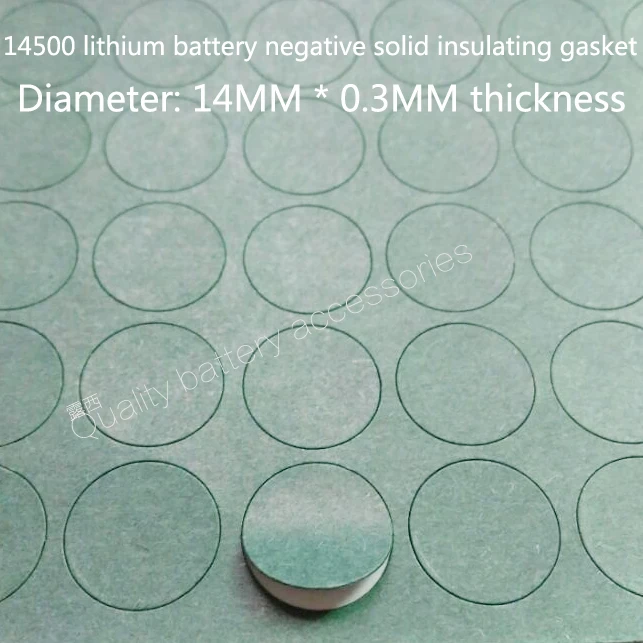 100 pz/lotto 5th batteria positivo meson 1 14500 batteria al litio positivo punta cava rondella isolante carta veloce meson