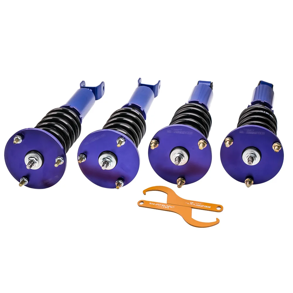 For TOYOTA SUPRA JZA80 2JZ-GTE 1993-1998 Adj Height Suspensions 4pcs Coilovers Lowering Coil Kit