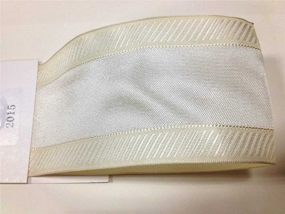 63mm X 25yards Wired Ivory Twill Grosgrain Edges Silk Satin Ribbon. Gift Bow,wedding,cake Wrap,tree Decoration,wreath N2015 image 3