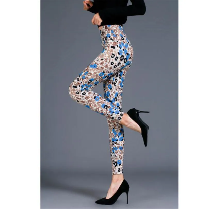 Ygyeeg mulheres de fitness push up leopard impressão leggings moda cintura alta elástica feminino leggings sexy calças retalhos