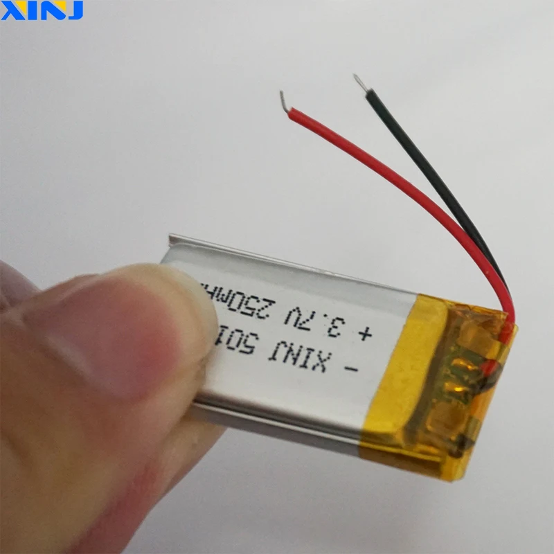 XINJ 3,7 В 250 мАч 0,925 Втч литий-полимерный литиевый аккумулятор 501730   Литий-ионная ручка для GPS-записи, автомобильная камера, светодиодная ручка для записи вождения