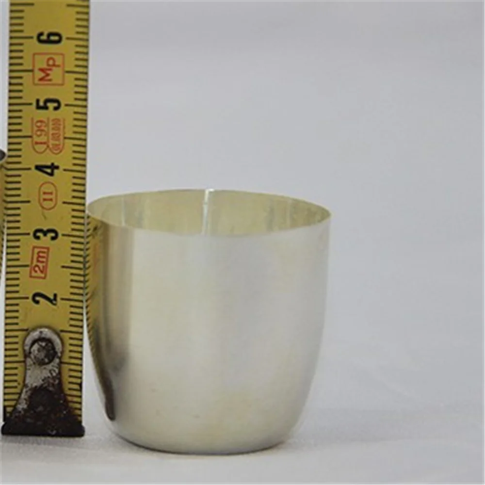 30ml silver crucible made by silver mine cup holder lab supplies