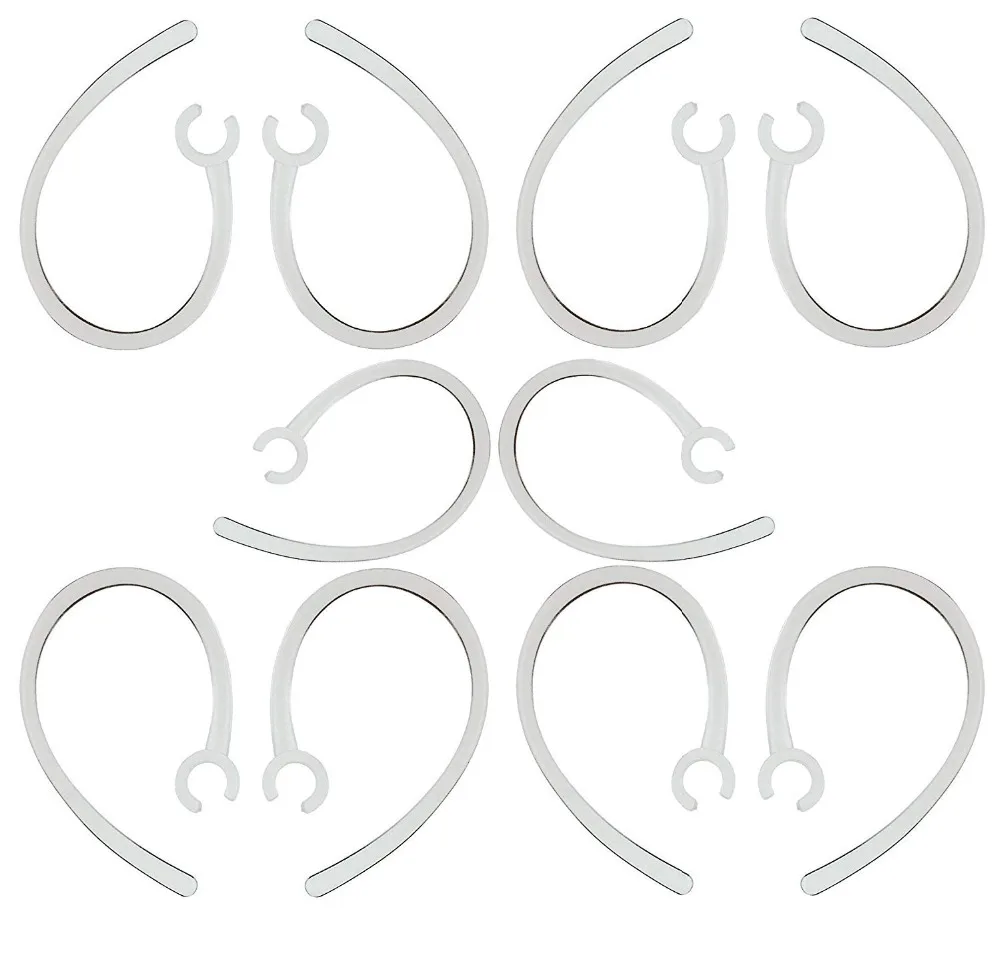 XRHYY Paquete de 10 pequeños (6 mm) Juego de ganchos para los oídos de repuesto para Plantronics Voyager Edge inalámbrico Bluetooth