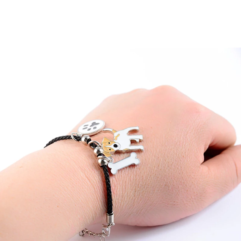 JACK RUSSELL TERRIER charm bracelets for women girls men rope chain dog pendant Bracelet and Fashion Men\'s Bracelet Gift