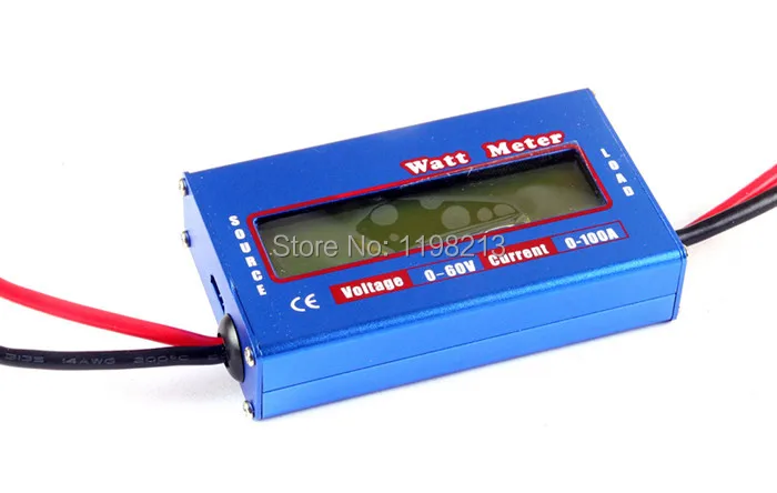 New Digital Balance Voltage Power Watt Meter Analyzer Tester Checker for RC Helicopter Battery Charger 60V 100A Wattmeter