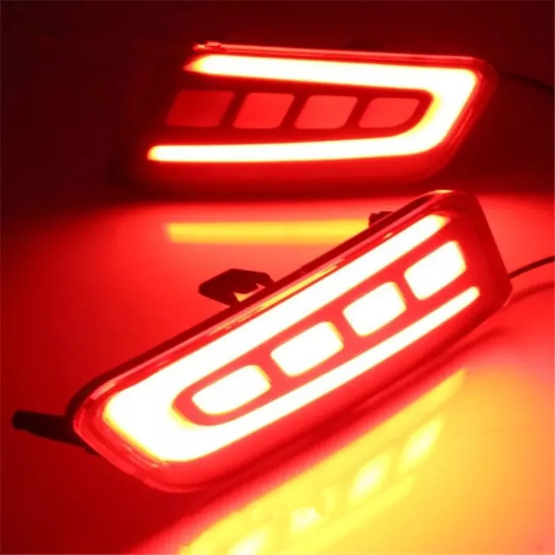 2pcs/set rear bumper brake lighting storbe warm lights parking light fit for ford everest 4x4 auto accessories