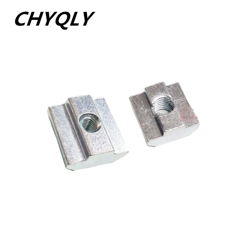 

10pcs 40-M4/M5/M6/M8 T Sliding Block Square Nuts for 4040 Aluminum Profile Slot Zinc Coated Plate Connector Accessories