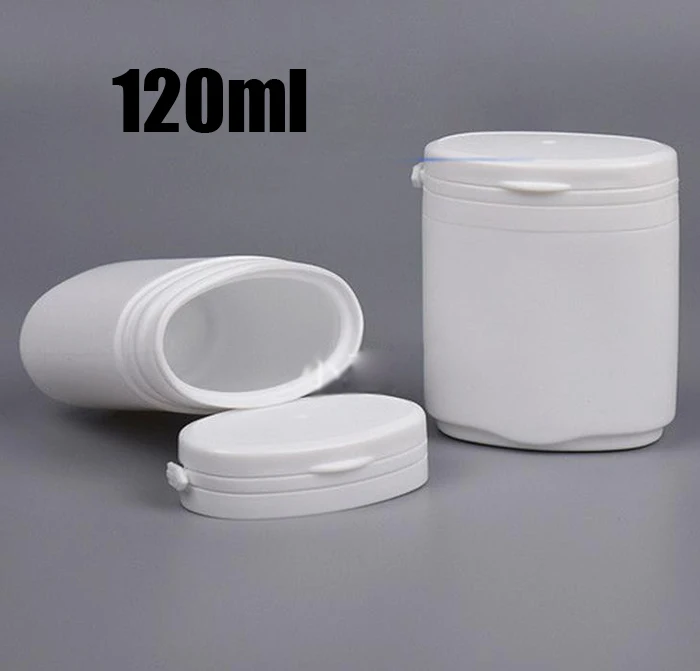 

100pcs 120ml white color PE tear-cap bottles, xylitol bottle, chewing gum bottle, candy bottle, medicinal plastic bottles