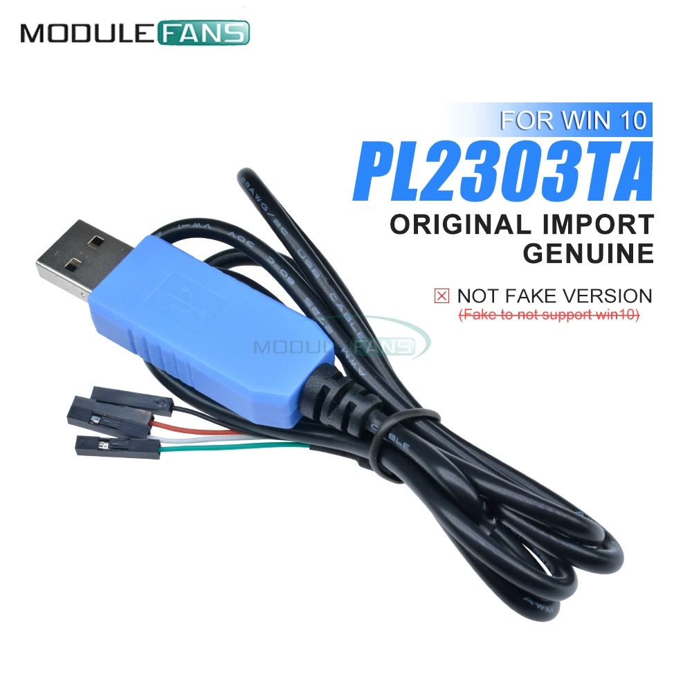 Original PL2303TA USB To TTL Serial Cable Download Debug Console Converter Compatible With Win7 8 10 Replace PL2303HX