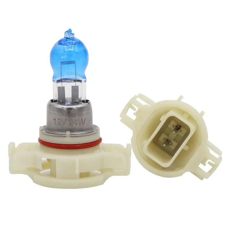 2pcs auto 24W H16 5202 Halogen Bulb xenon PSX24W  drl 12V 4300K fog light Quartz Glass Dark Blue Car hod Headlight Lamp daylight