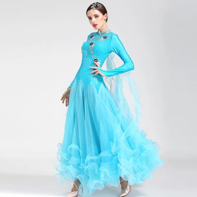 

standard ballroom dress woman modern dance costume ballroom rumba dresses for dancing ballroom tango dress viennese waltz dress