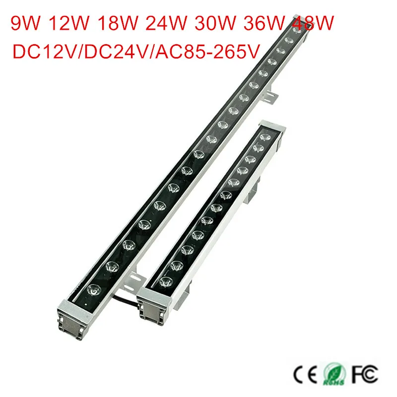 

18W 24W 30W 36W 48W waterproof IP65 AC85-265V led flood light LED Wall washer lamps Landscape light Blue/Green/Red/Warm/Cold/RGB