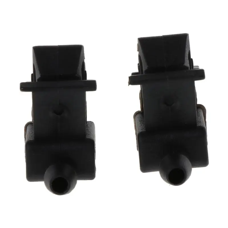 2Pcs Plastic Windscreen Washer Water Jet Spray Nozzle Car Front Windshield for peugeot Citroen