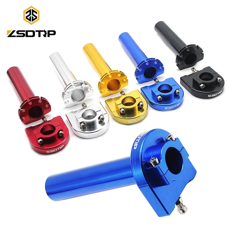 ZSDTRP Motorcycle Parts Throttle Grips Settle & Twist Gas Throttle Handle Dirt Pit Bikes ATV UTV 50-160cc 7/8'' 22mm Handbar