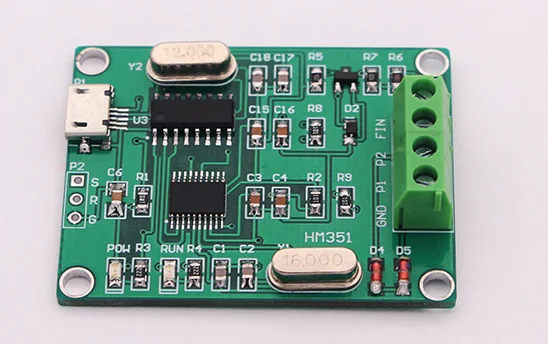 New USB Pulse Signal Generator 0~100K Duty Ratio Servo Signal Band Frequency Meter Function