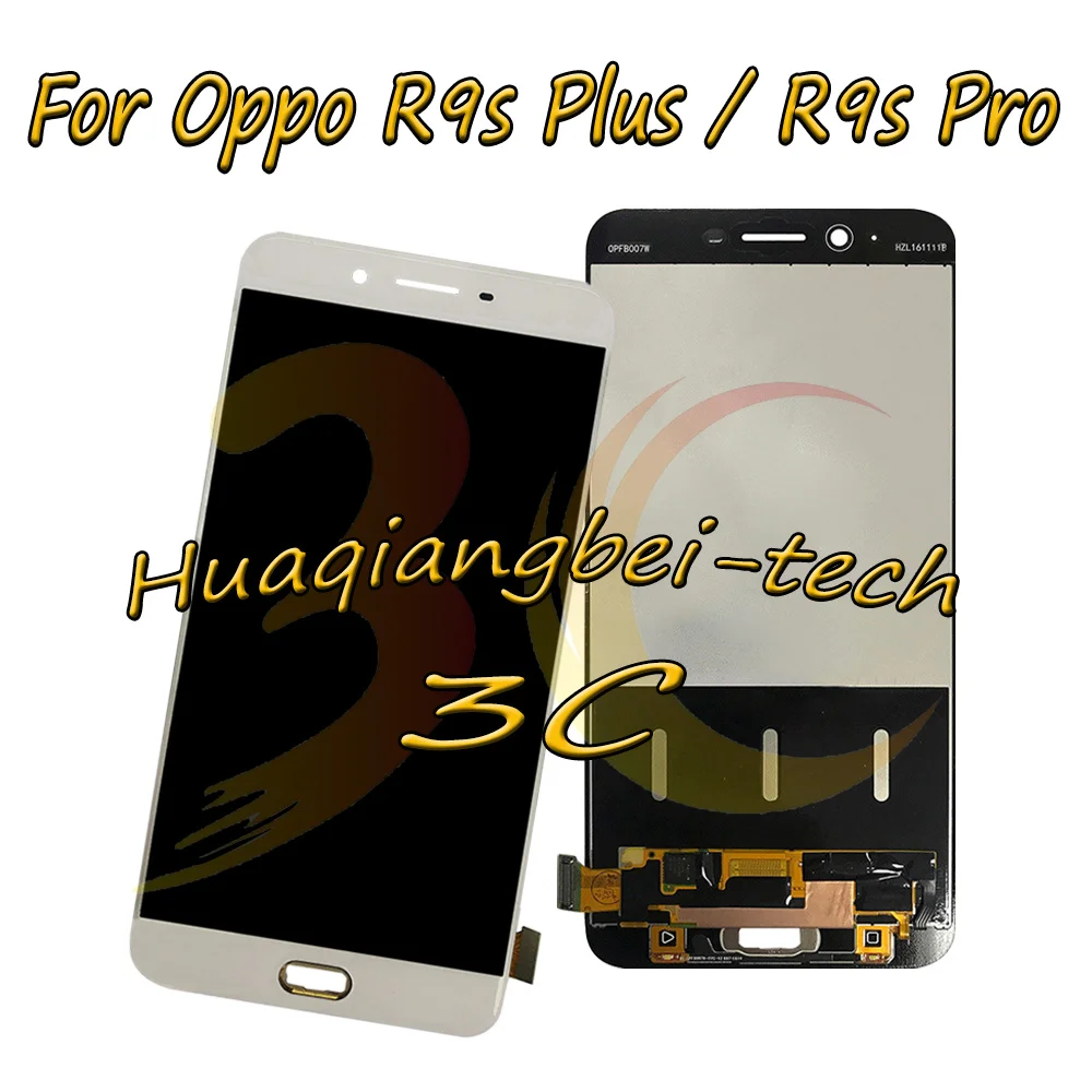 

New 6.0'' Black / White For Oppo R9s Plus CPH1611 Full LCD DIsplay +Touch Screen Digitizer Assembly For OPPO R9s Pro 100% Tested