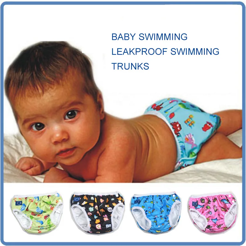 Baby Leak Proof Diaper Swim Pants Newborn Baby Swimwear Toddler Infant Waterproof Nappy Boy Girl Swimming Diapers Wholesale