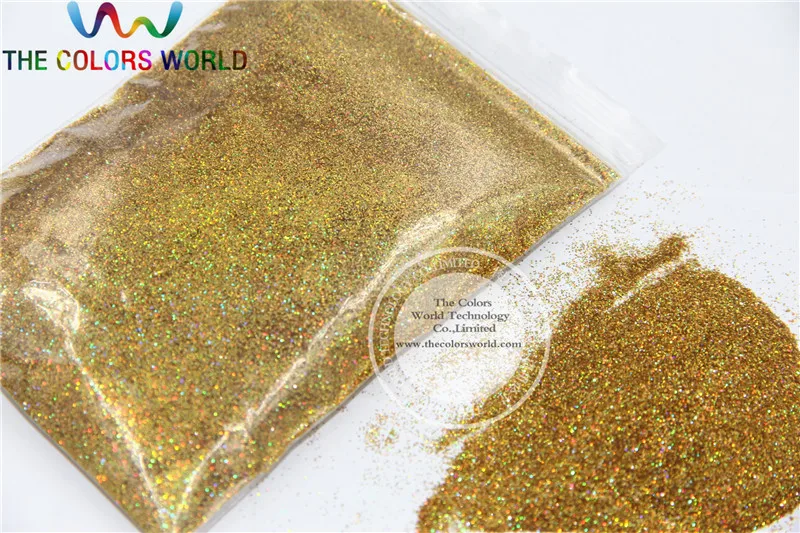 TCA200 0.2Mm Laser Gold Dazzling Hexagon Glitter Stof Voor Diy Nail, Body Art En Etc Decoratie