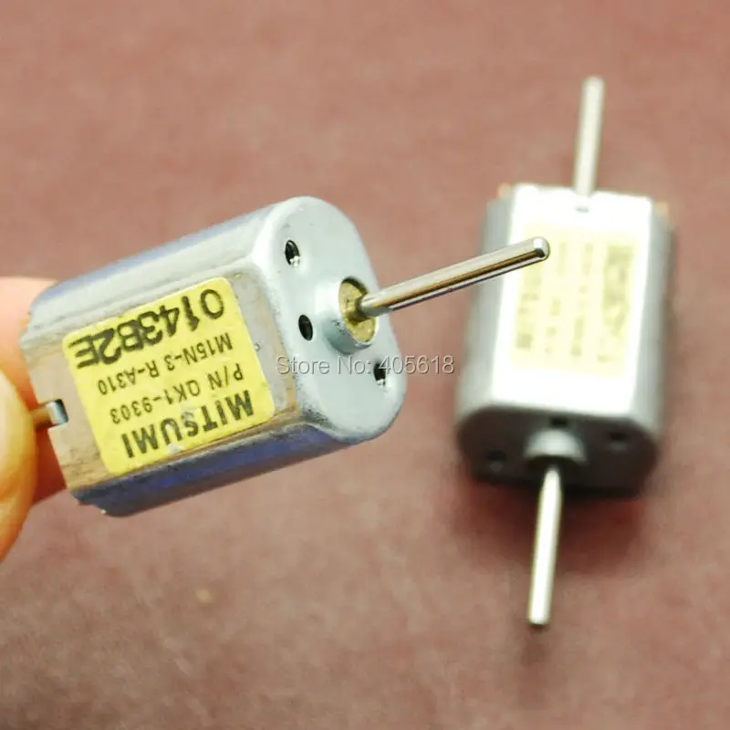 10pcs Mitsumi DC micro motor carbon brush motor  MOTOR dc Biaxial  030 motor long axis 12V Current 0.055A 13500 RPM