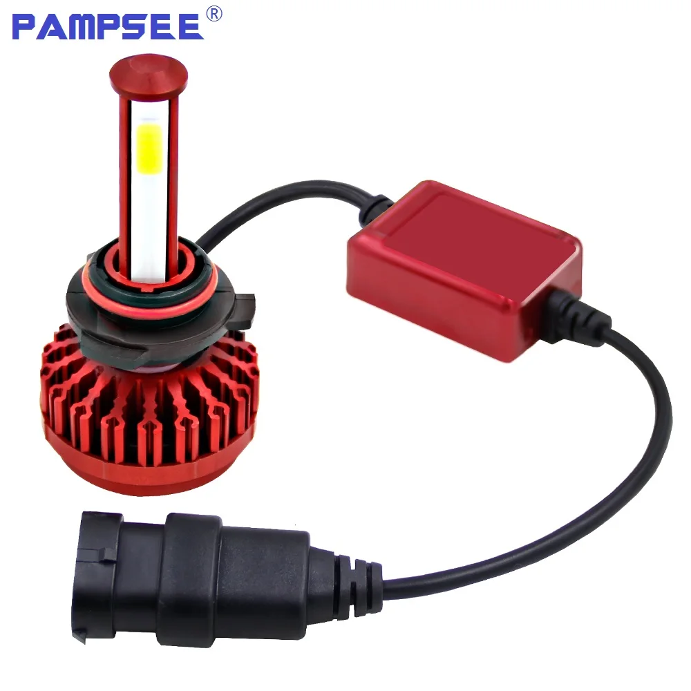 

PAMPSEE 9006 HB4 LED Car Headlight Bulbs COB 80W 8000lm 6500K Auto Headlamp Fog Light Bulb 12v for Toyota VW Honda Mazda Hyundai