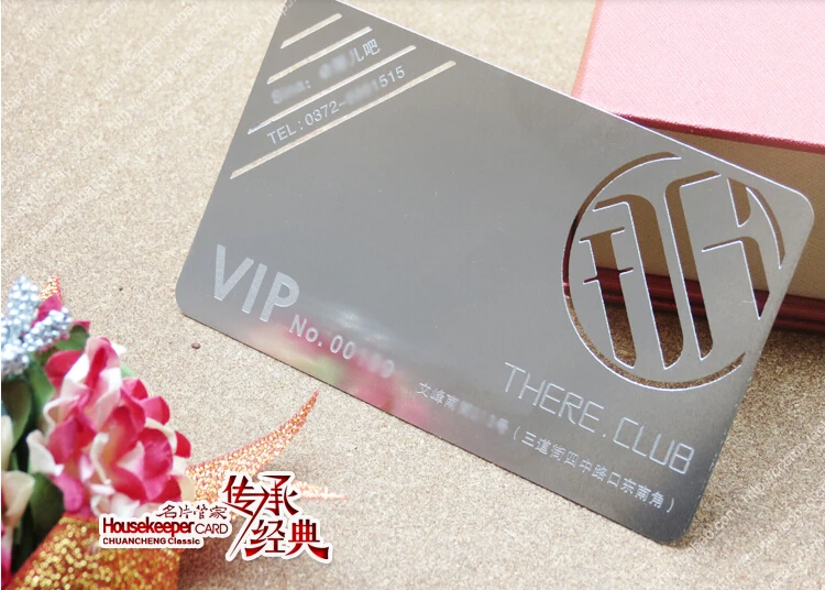 

Metallic Color credit card metal business cards , 100pcs a lot Deluxe Metal Business Card Vip Cards,Double-side NO.3037