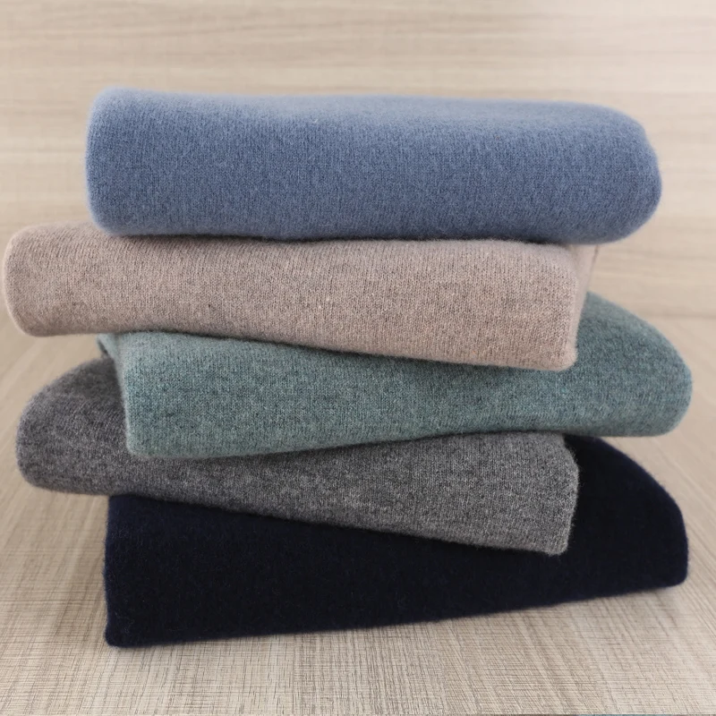 Men Sweater Oneck High Quality Pullovers 100% Wool Knitting Sweater Male Winter Thick Warm Plus Size Man Jumpers 8Color Soft Top