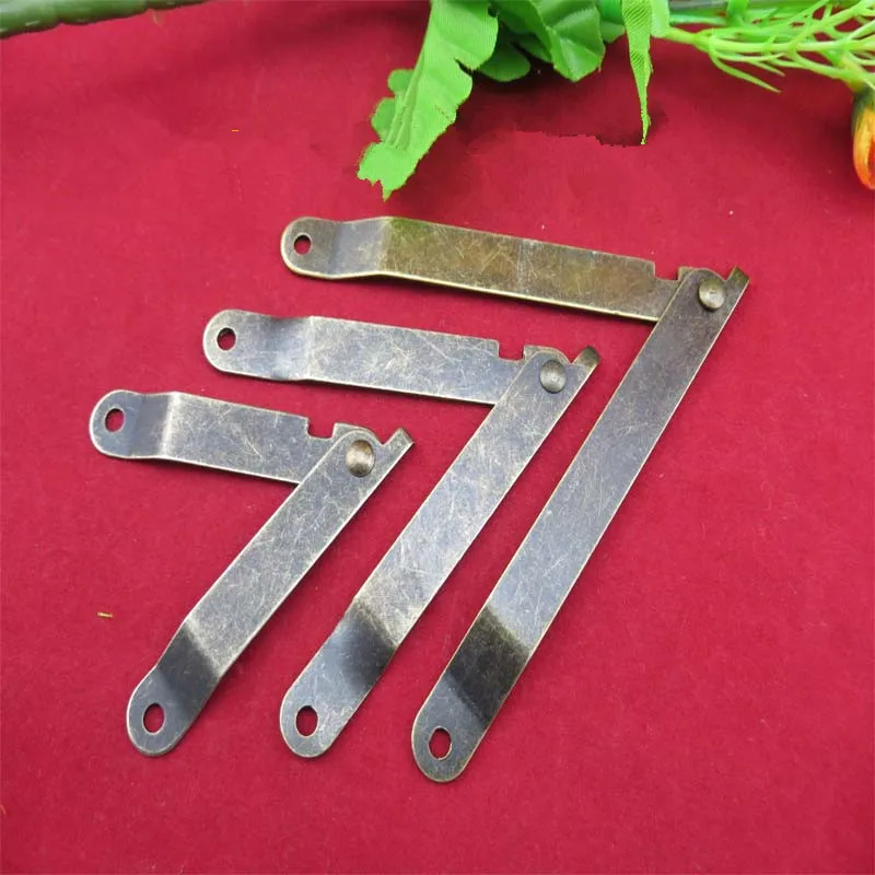 Antique Bronze Lid Support Hinges Stay Box Display Furniture Accessories Cabinet Door Kitchen Cupboard Hinges Lid Stays,20Pcs