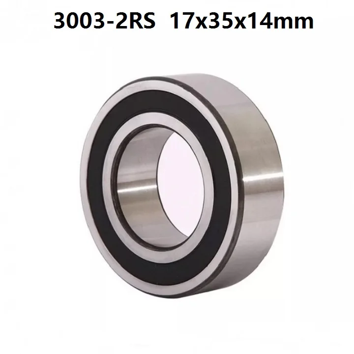 

50pcs 3003-2RS 3003RS 3003 2RS RS 17x35x14 mm Double Row Angular Contact Ball Bearing sealed 17*35*14mm