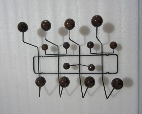 Walnut ball black frame modern home as typical fashion candy Minimalist Modern Hang It All coat rack hook coat hangers