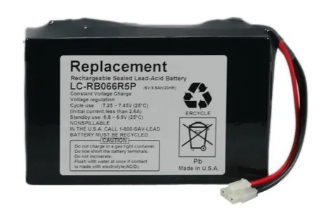 Defibrillator Battery Replacement For 622SO,622S0,622SP,622NO,622NP,ATLAS 622SO,LC-RB066R5P Medical Battery